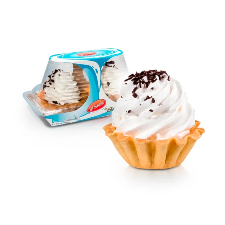 Küchlein „Körbchen“ mit Eiweißcreme und Apfelfüllung, Lat Sweets, 140 g