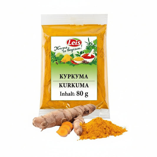 Kurkumapulver "Leis", 80g