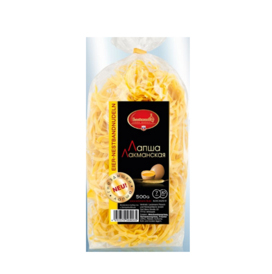 Lackmann – Nudelnester (mittel), 500 g