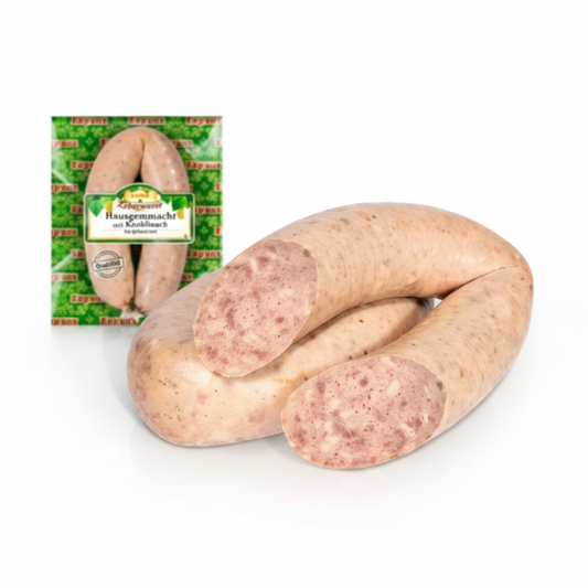Leberwurst „Hausgemacht“ mit Knoblauch, „Lackmann“, 375 g