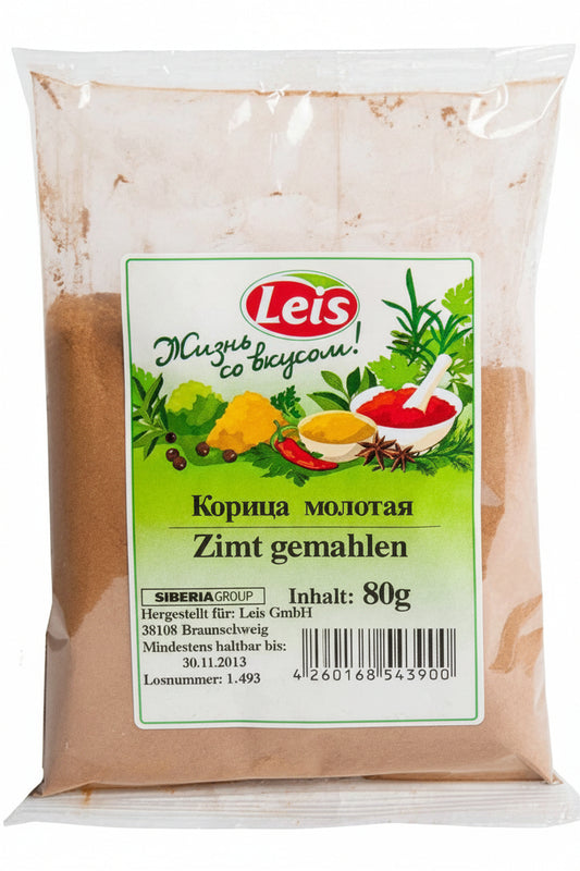 Zimt gemahlen "Leis", 80 g