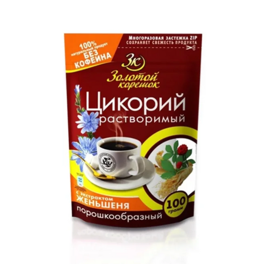 Löslicher natürlicher Zichorienkaffee mit Ginseng-Extrakt, 100 g