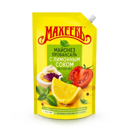 Mayonnaise „Provençal“ mit Zitronensaft, Maheev, 380 g