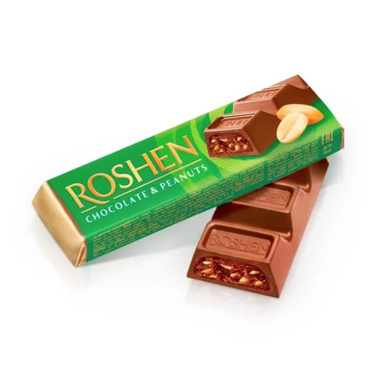 Milchschokoladenriegel mit Cremefüllung und Erdnüssen, Roshen, 43 g