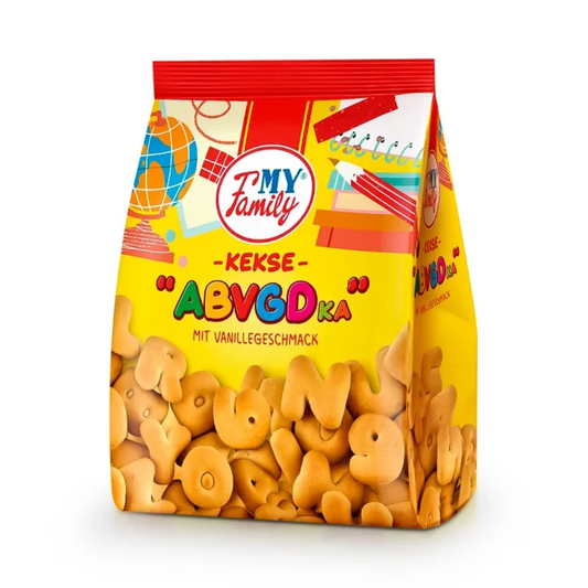 Kekse mit Vanillegeschmack "ABVGDKA" (My Family), 250g