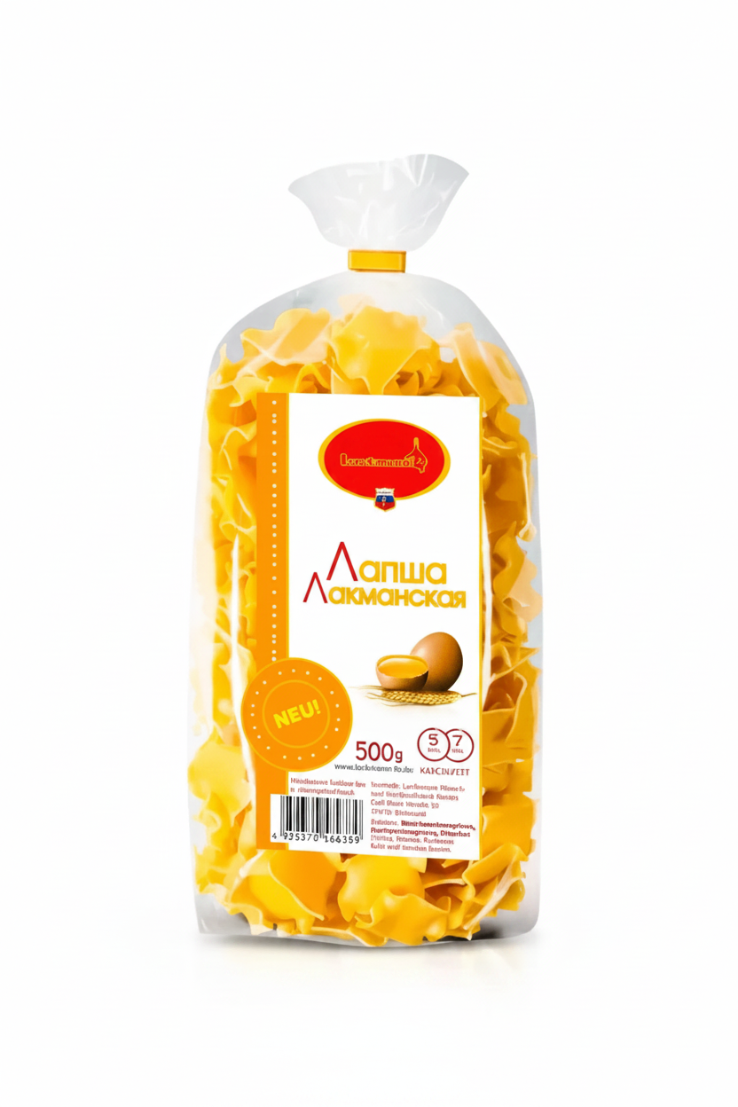Nudeln „Beshbarmak“ wellenförmig, 500 g