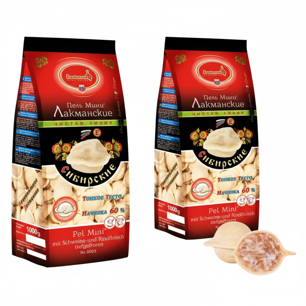 Pelmeni „Lakmann Sibirisch“ mit Schwein-Rind, 900 g