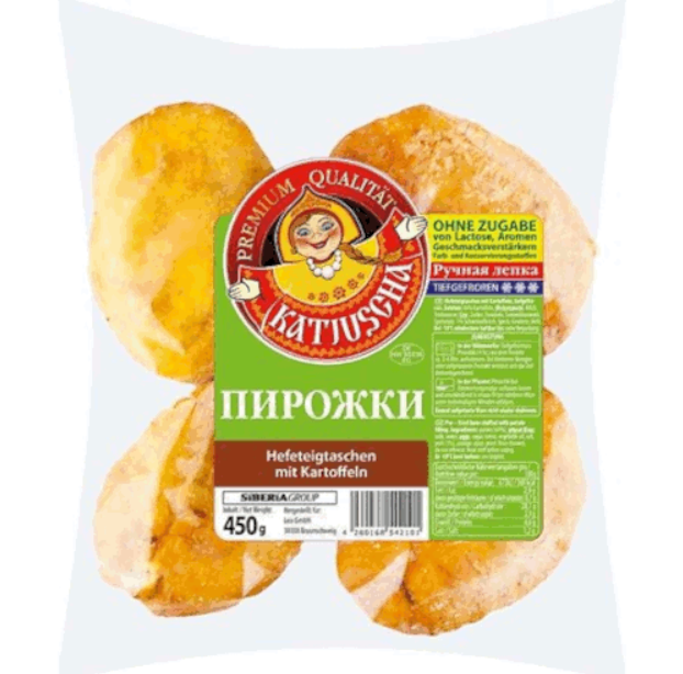 Piroggen „Katjuscha“ mit Kartoffel, 450 g