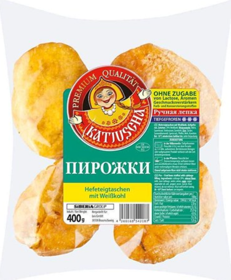 Piroggen „Katjuscha“ mit Kohl, 400 g