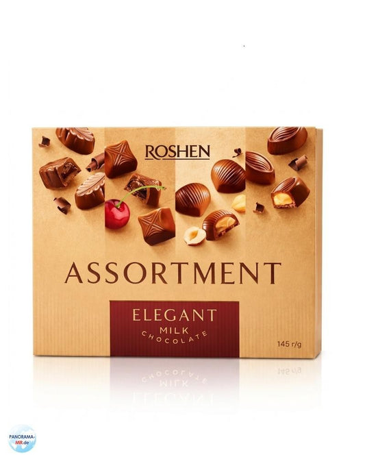 Schokoladenpralinen "ROSHEN" - Milchschokolade-Sortiment, 145 g