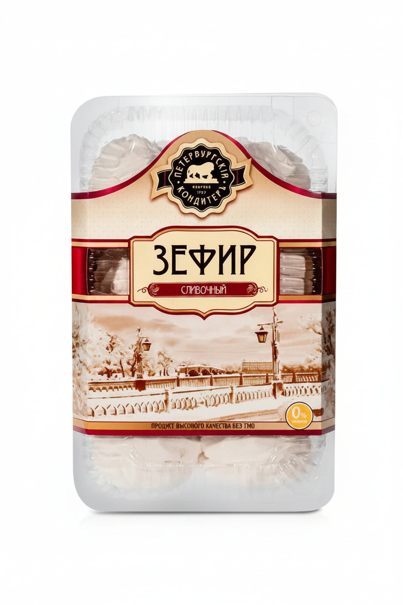 Schaumgebäck „Petersburgski“ mit Sahnegeschmack, 420 g,
