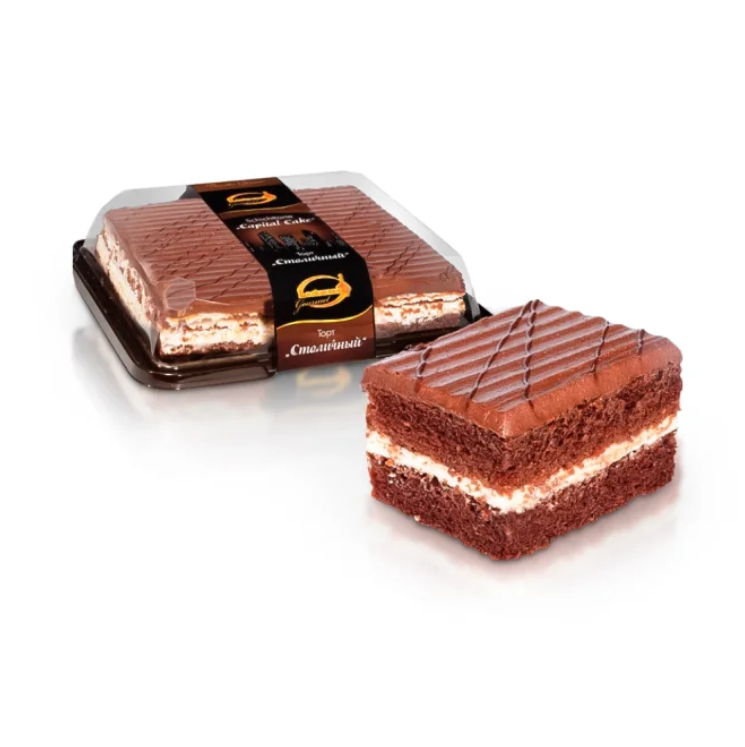 Schokoladenkuchen – Stolichny, mit Sahnecreme, Lackmann, 1,1 kg