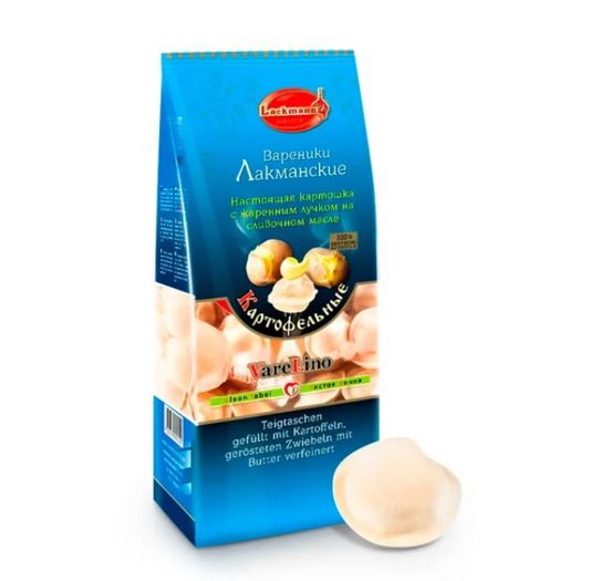 Wareniki – hausgemacht, mit Kartoffeln und gebratenen Zwiebeln, Lackmann, 900 g