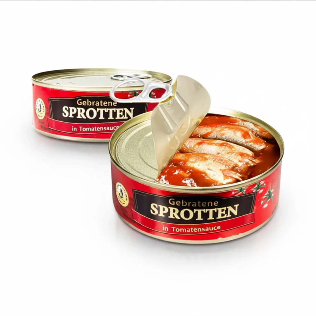 Gebratene Sprotten in Tomatensoße, 240 g