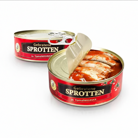 Gebratene Sprotten in Tomatensoße, 240 g