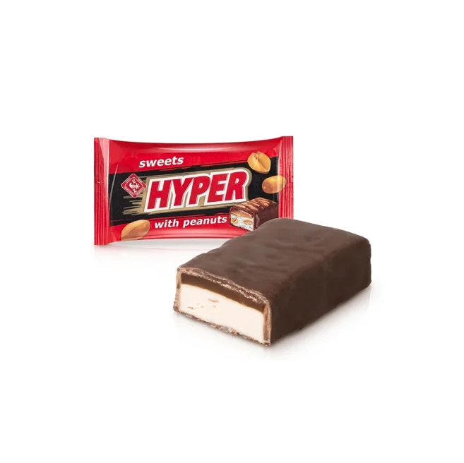 Schokoladenbonbons mit gerösteten Erdnüssen "Hyper", 100g