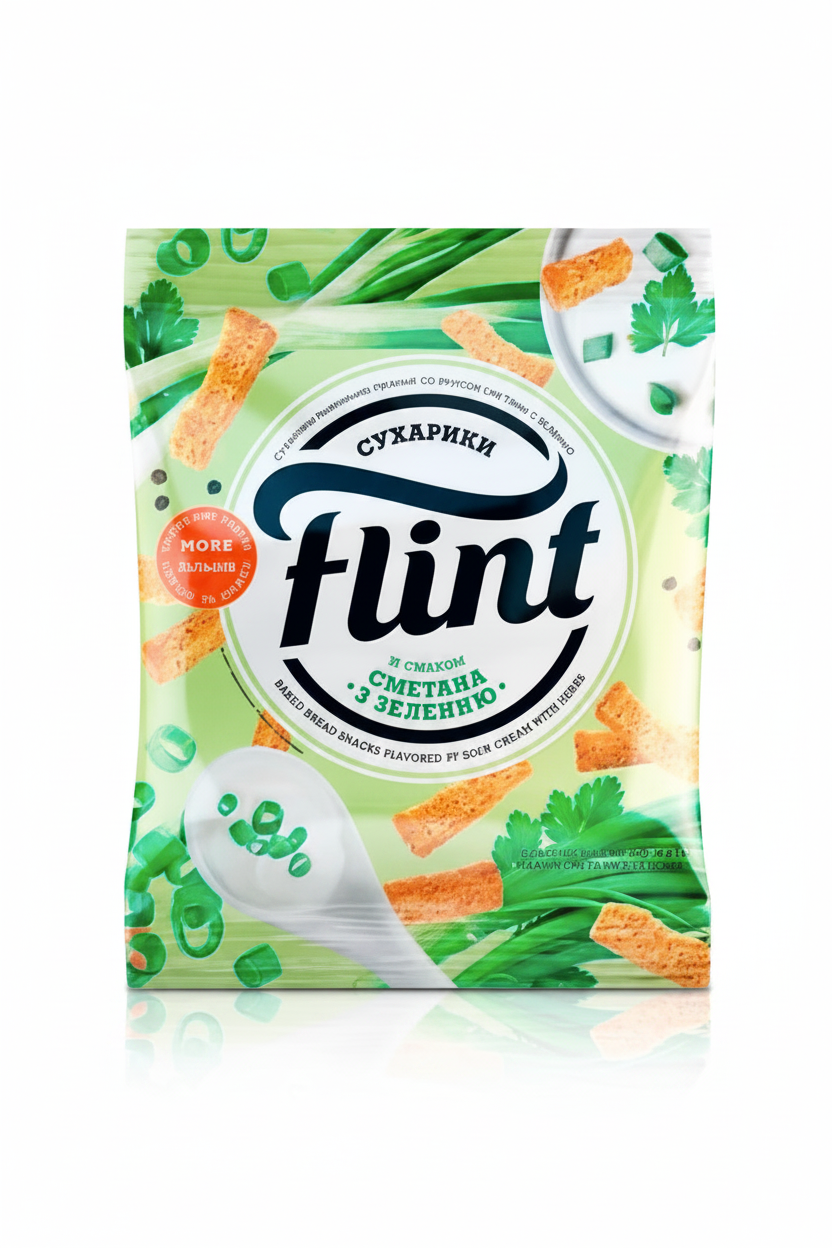 Weizen-Roggen-Croutons mit Sauerrahm- und Kräutergeschmack "Flint", 35g