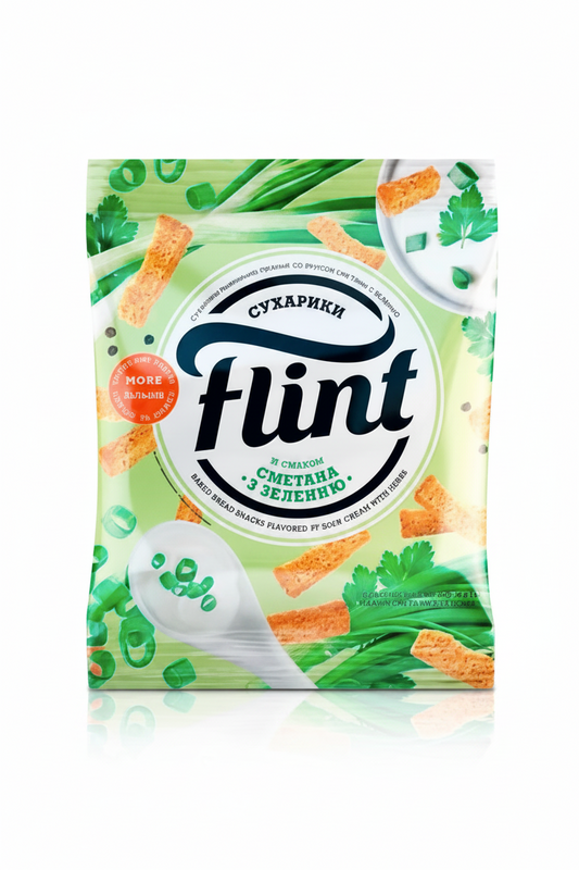 Weizen-Roggen-Croutons mit Sauerrahm- und Kräutergeschmack "Flint", 35g
