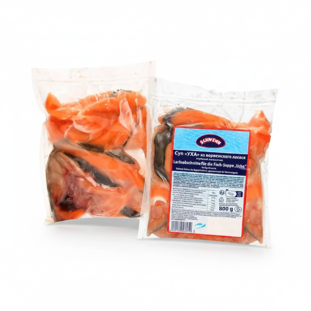 Set aus norwegischem Lachs für Fischsuppe „Ukha“, Schwinn, 800 g