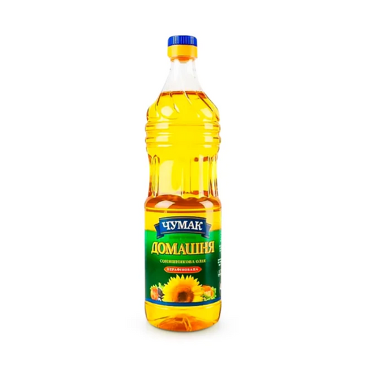 Sonnenblumenöl „Hausgemacht“, unraffiniert, kaltgepresst, Chumak, 900 ml