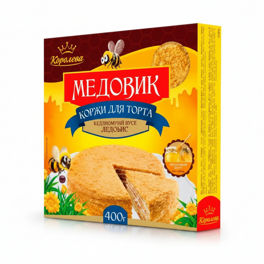 Tortenböden „Medovik“, „Koroleva“, 400 g