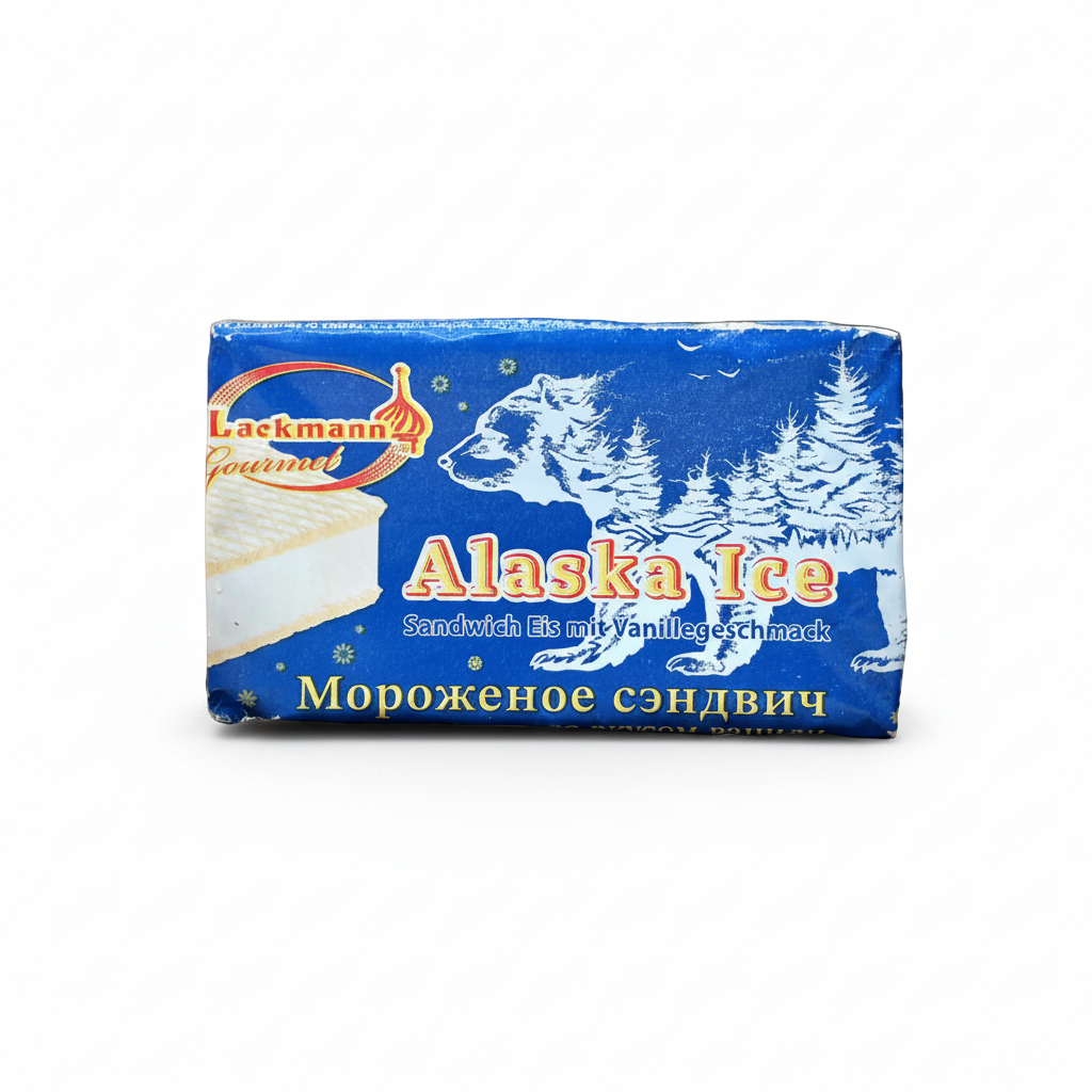 Eis mit - Vanille-Sandwich „Alaska“ (Lackmann), 90 g