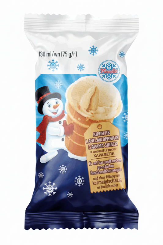 Eis mit - Vanilleeis mit Kondensmilch „Monolith“, 75 g