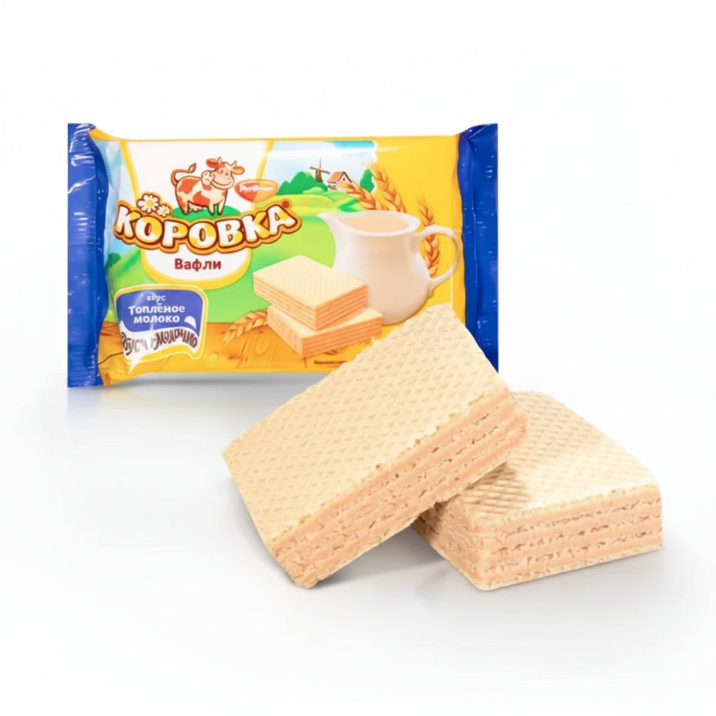 Waffeln „Korowka“ mit Geschmack von gebackener Milch, Rot Front, 150 g,