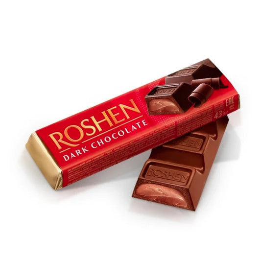 Zartbitterschokoladenriegel mit Kakaocremefüllung, Roshen, 43 g,