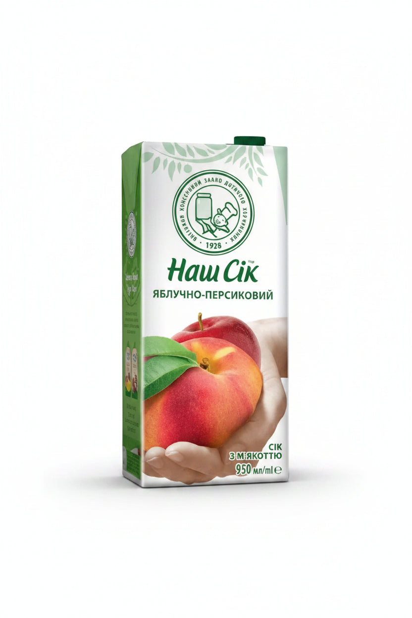 Apfel-Pfirsich Saft "Nash Sok" 950ml