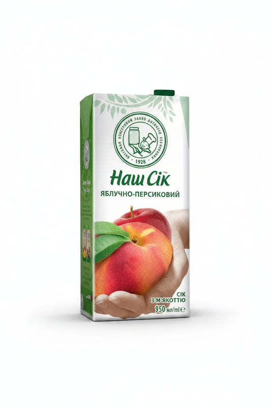 Apfel-Pfirsich Saft "Nash Sok" 950ml