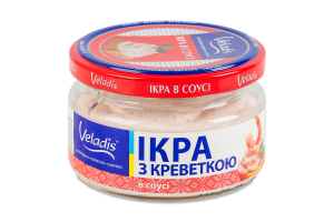 Atlantischer Fischkaviar mit Garnelen in Veladis-Sauce, 160 g