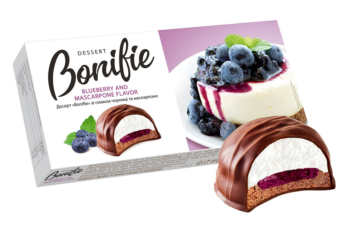 Dessert „Bonifie“ mit dem Geschmack von Ciornica und Mascarpone
