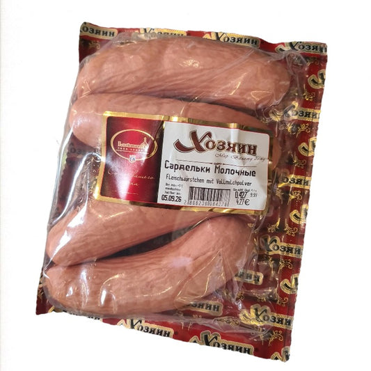 FLeischuüirstchen mit VolLLmlchpulver 0,427g
