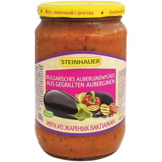 Steinhauer
Bulgarischer, feuergerösteter Auberginenkaviar 720ml