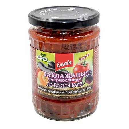 Gebratene Auberginen mit Pflaumen, nach orientalischer Art EMELYA 530g