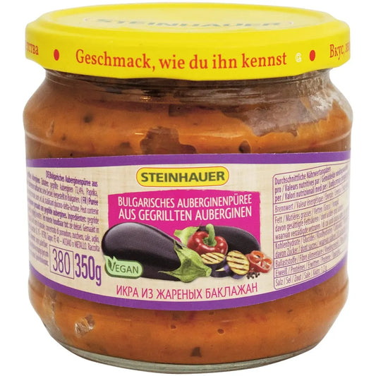 Steinhauer
Auberginenkaviar von gegrillten Auberginen – bulgarisch, Paprika 380g