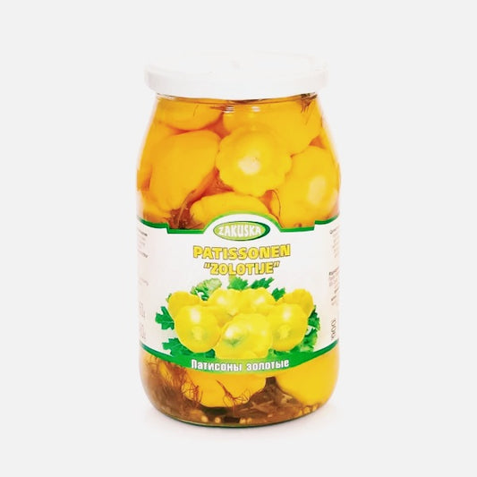 Marinierter Kürbis-Pattypan – Golden, Zakuska, 860 g