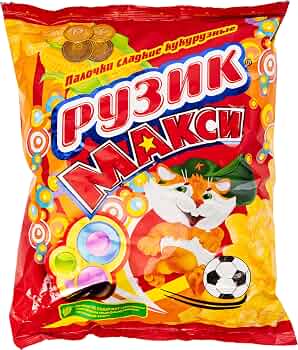 Ruzik, Sweet Corn Puff Sticks, Maxi, 150 g